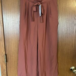 Women's Rust Tie-Waist Pants